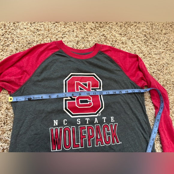 NC State Youth XL (20)Raglan Style Long Sleeve T shirt Game Day Colloseum brand - Picture 8 of 9